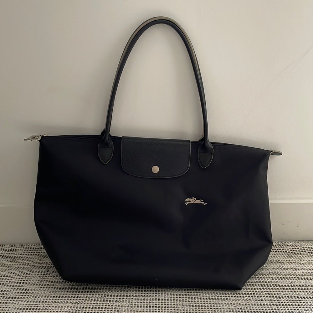 Longchamp Le Pliage Large Tote Black Bag